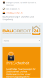 Mobile Screenshot of baucredit24.de
